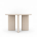 Pyranth - Mesa de comedor redonda para 4 personas - Madera - Beige