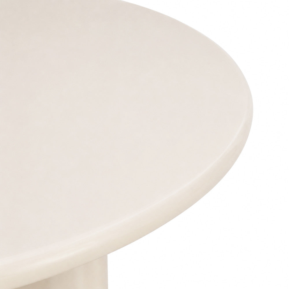 Pyranth - Mesa de comedor redonda para 4 personas - Madera - Beige