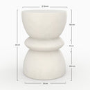 table appoint blanche maupiti beton rdv deco