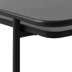 Saranda - Square 2-Tier Side Table - Metal - Black