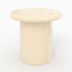 Apoline - White Lacquered Mdf Side Table