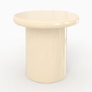 Lot de 2 tables basses Apoline laquées vert kaki et blanches en MDF