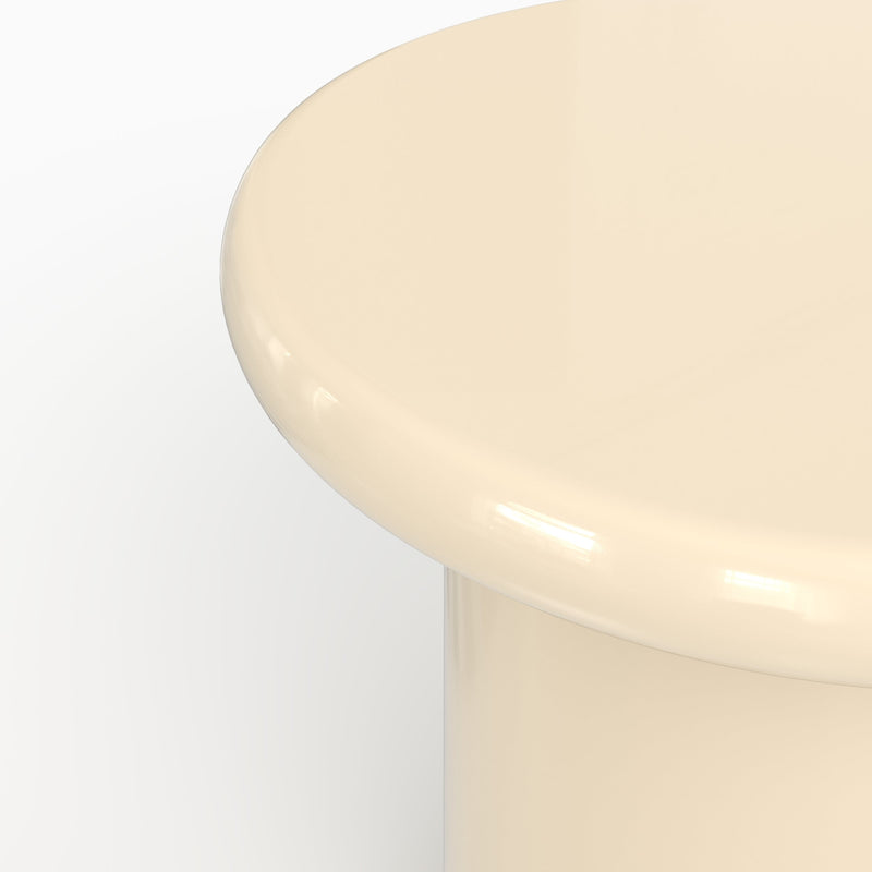 Lot de 2 tables basses Apoline laquées vert kaki et blanches en MDF