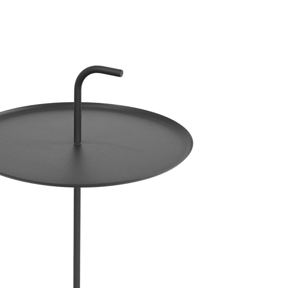 Sivo - Indoor and Outdoor Side Table - Metal - Dark Grey