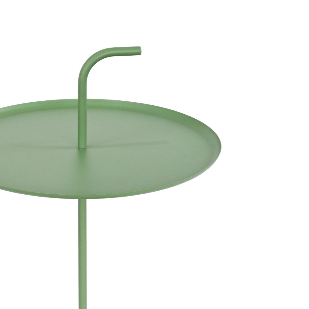 Sivo - Mesa auxiliar de jardín - Metal - Verde