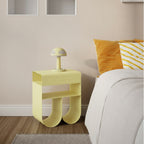 Curl - Side Table - Metal - Yellow