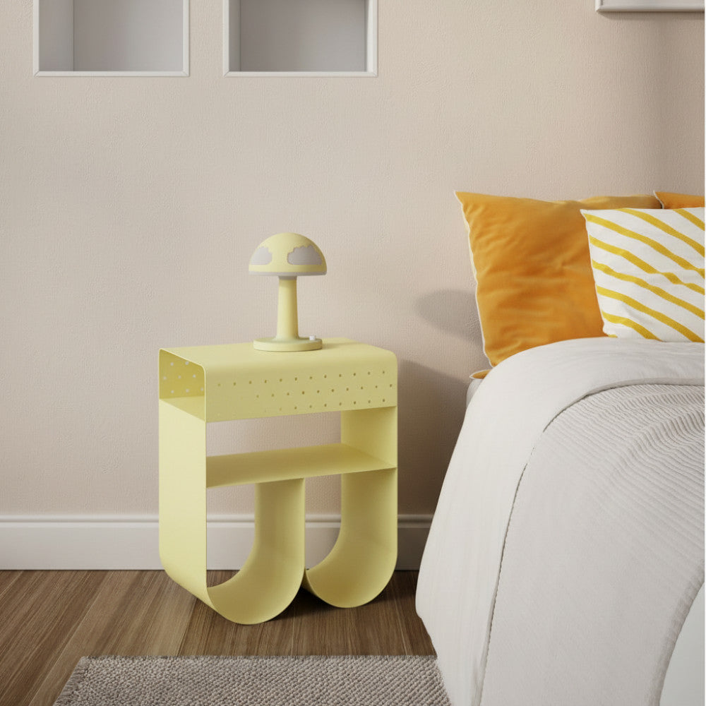 Curl - Side Table - Metal - Yellow