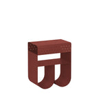 Curl - Side Table - Metal - Bordeaux