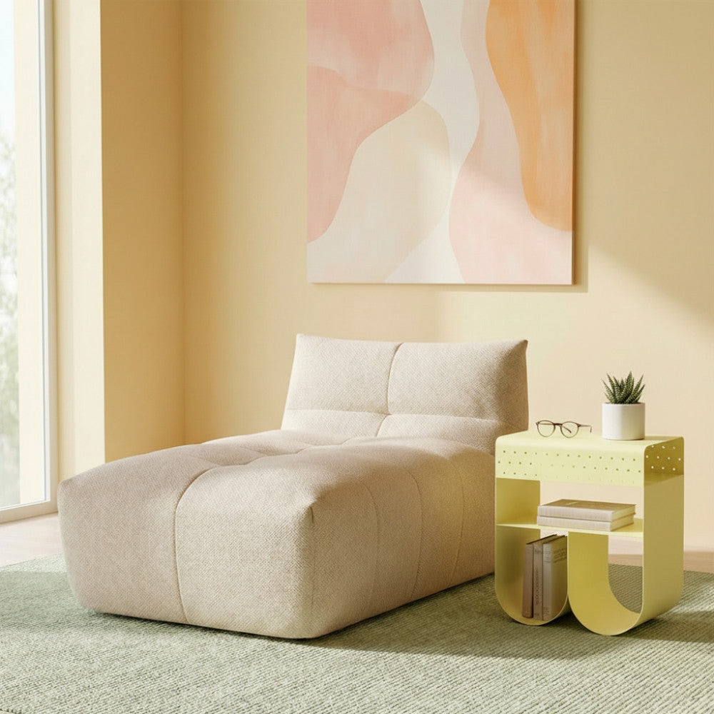 Curl - Side Table - Metal - Yellow