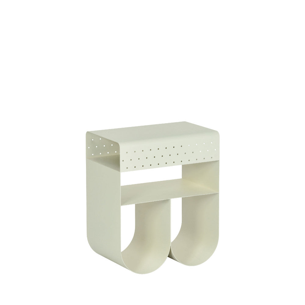 Curl - Side Table - Metal - Beige