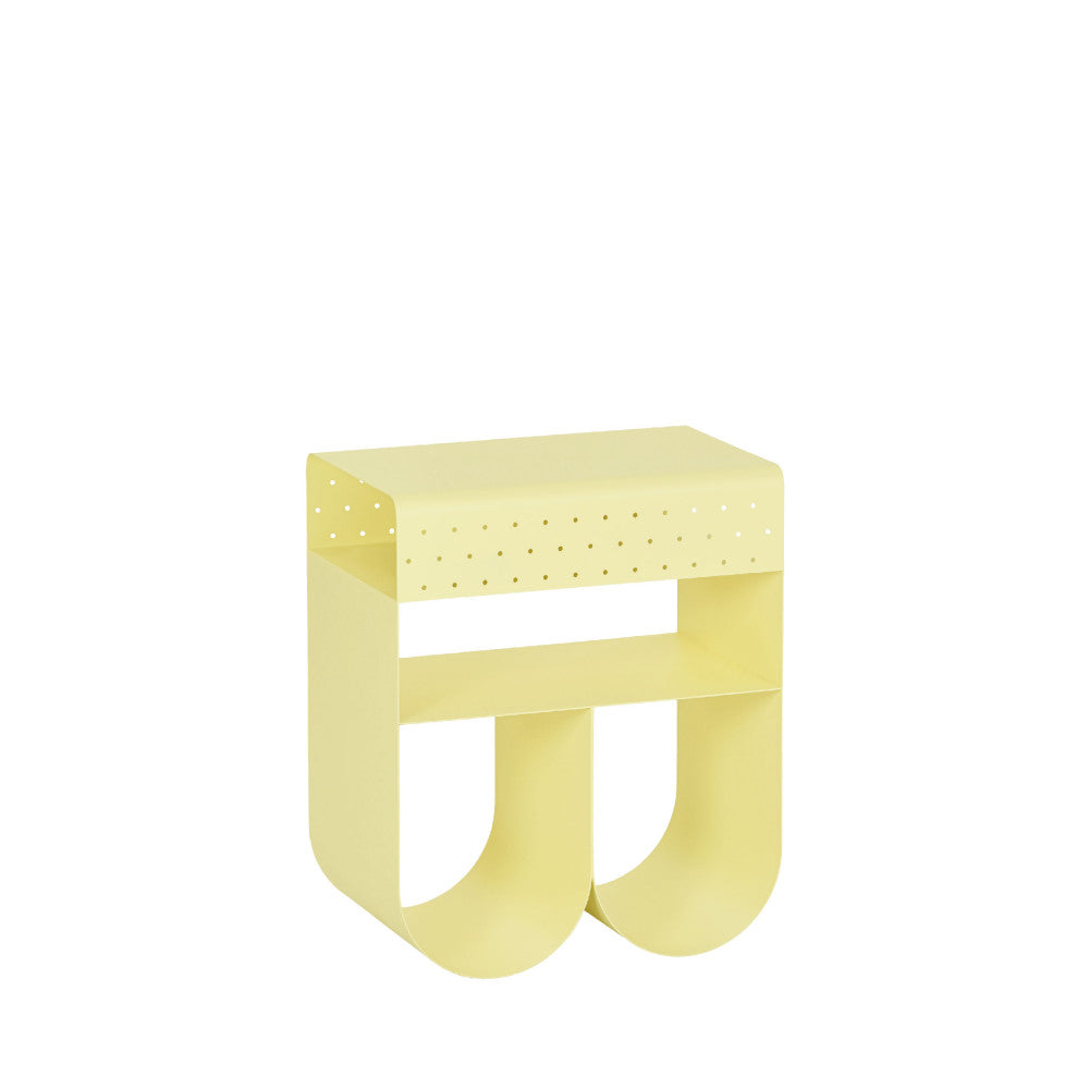 Curl - Side Table - Metal - Yellow