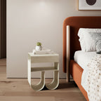 Curl - Side Table - Metal - Beige