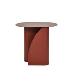 Wave - Side Table - Metal - Burgundy