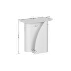 Wave - Side Table - Metal - Burgundy