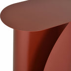 Wave - Side Table - Metal - Burgundy