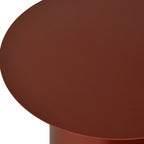 Wave - Side Table - Metal - Burgundy
