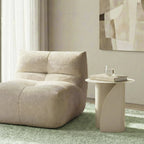 Wave - Side Table - Metal - Beige