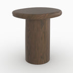Nubia - Table D'Appoint En Placage Noyer