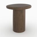Table d'appoint Nubia en placage noyer, D48,5 cm