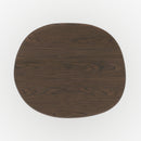 Table d'appoint Nubia en placage noyer, D48,5 cm