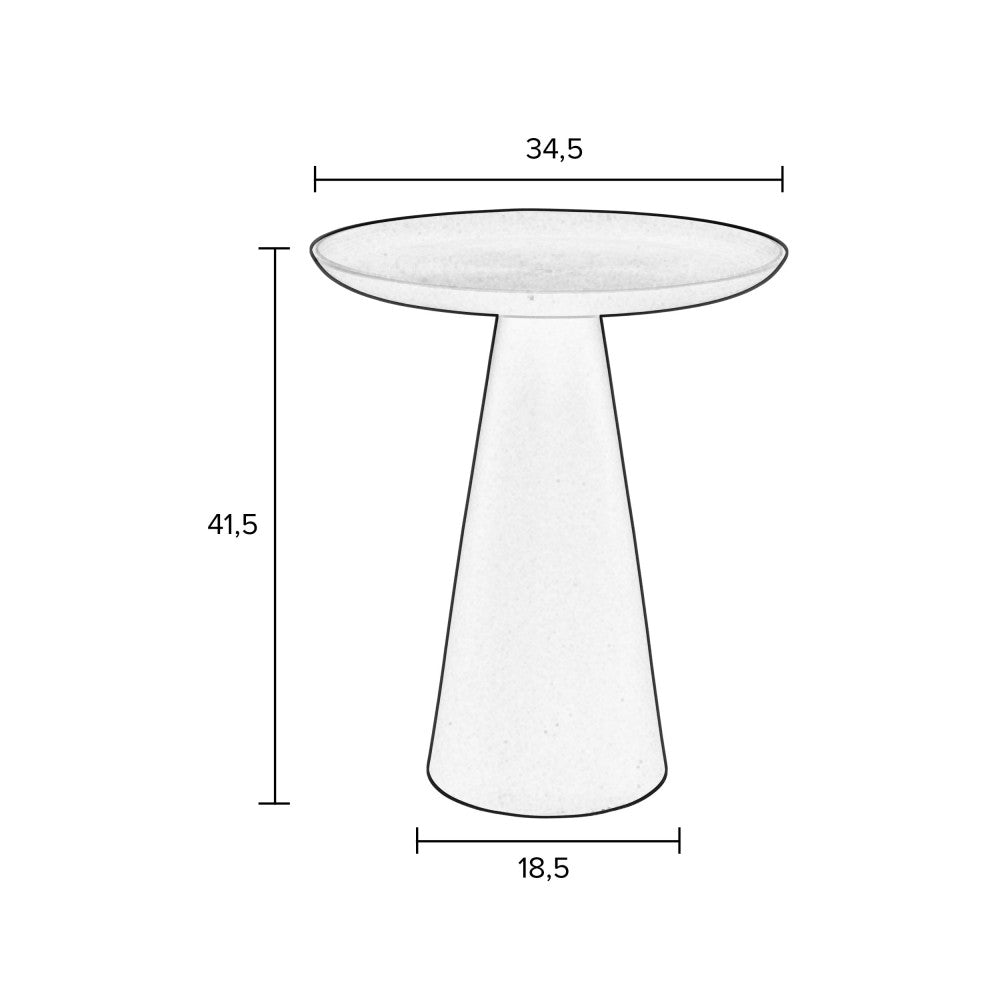 Ringar - Round Side Table - Aluminium - Green
