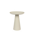 Ringar - Round Side Table - Aluminium - Ivory White