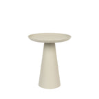 Ringar - Round Side Table - Aluminium - Ivory White