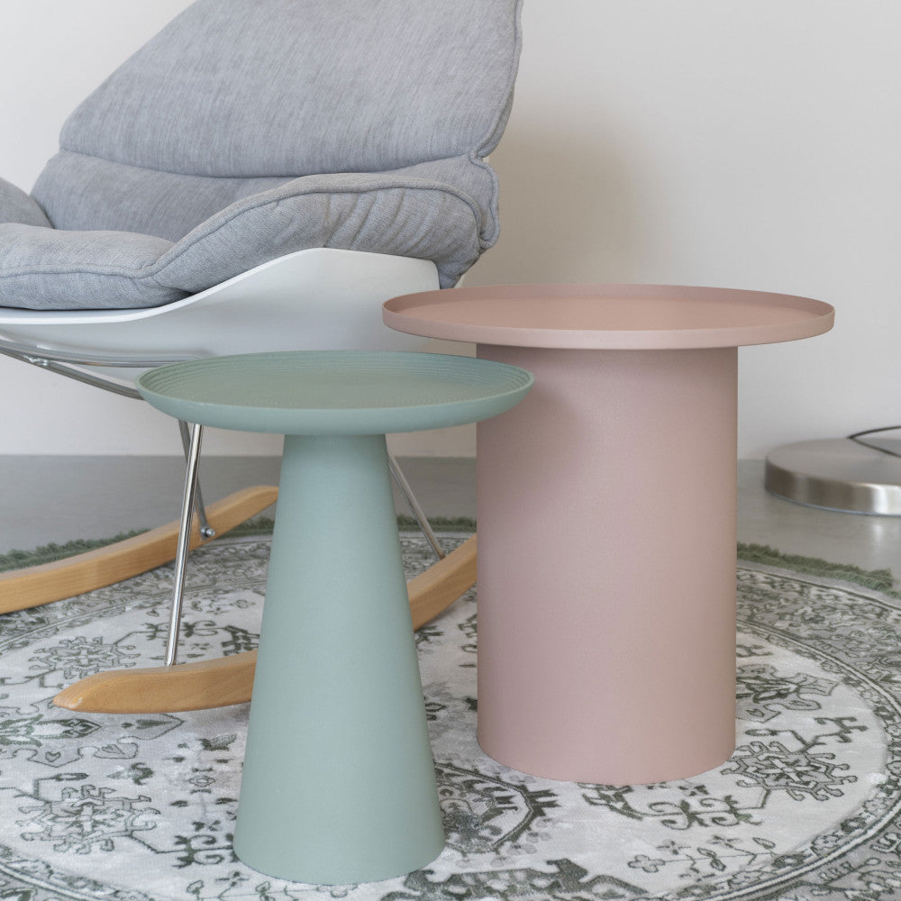 Ringar - Round Side Table - Aluminium - Green