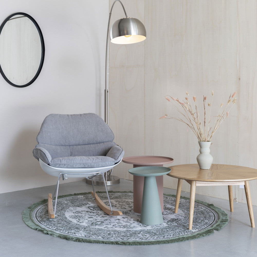 Ringar - Round Side Table - Aluminium - Green