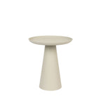 Ringar - Round Side Table - Aluminium - Ivory White