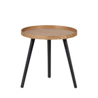 Mesa - Mesa auxiliar redonda - Madera - Madera clara