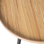 Mesa - Mesa auxiliar redonda - Madera - Madera clara