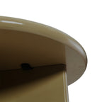 Paloma - Round Side Table - Lacquered Wood - Brown