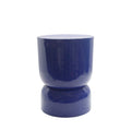 Lola - Round Side Table - Metal - Indigo