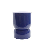 Lola - Round Side Table - Metal - Indigo