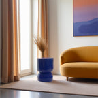 Lola - Round Side Table - Metal - Indigo