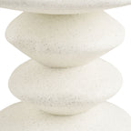 Blackburn - Round Clay Fibre Side Table - White