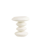 Blackburn - Round Clay Fibre Side Table - White