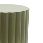 Louise - Table D'Appoint Ronde - Métal - Vert Kaki