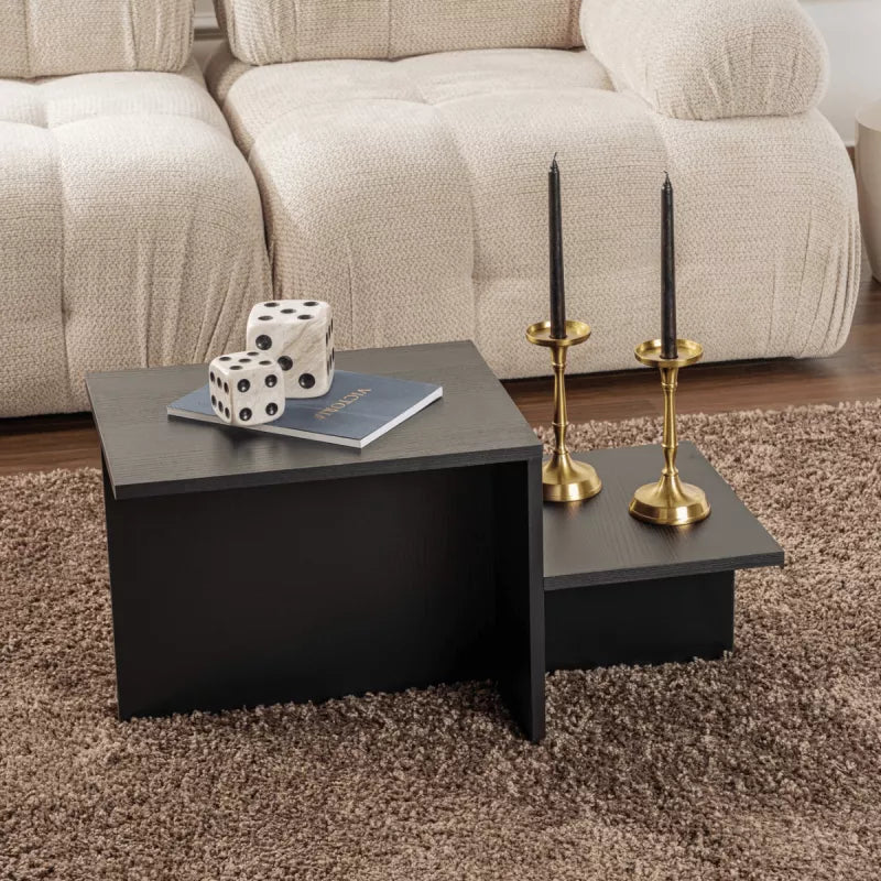 Harmony Living Room Coffee Table - Black Wood