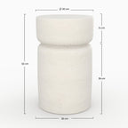 table basse beton blanc tahiti ronde rdv deco