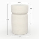 table basse beton blanc tahiti ronde rdv deco
