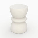 table basse blanche beton appoint maupiti