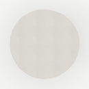 table basse blanche beton appoint ronde capri