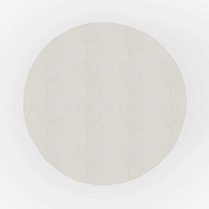 table basse blanche beton appoint ronde capri