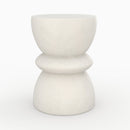 table basse blanche beton appoint