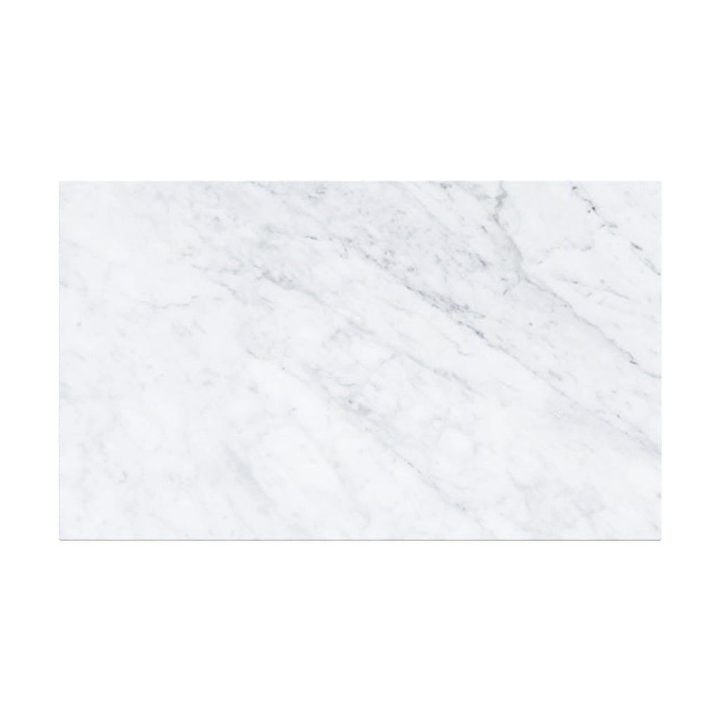 Izaé - Mesa de centro rectangular de mármol blanco