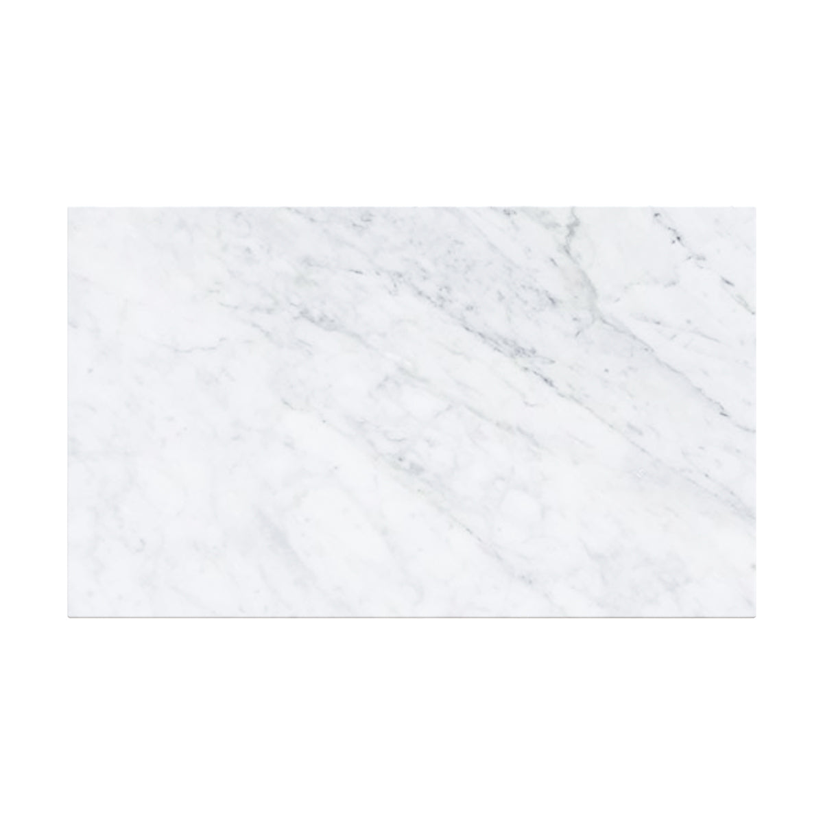 Izaé - Mesa de centro rectangular de mármol blanco
