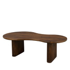 Tilon - Mesa de centro orgánica - Madera - Madera oscura