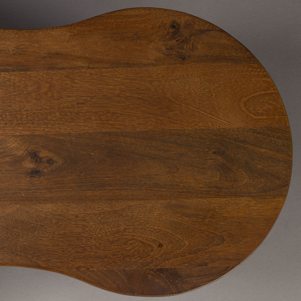 Tilon - Mesa de centro orgánica - Madera - Madera oscura